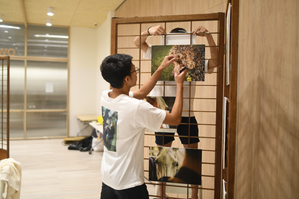 Slowly but surely, their exhibitions took shape. (Photo by Alden Boon)